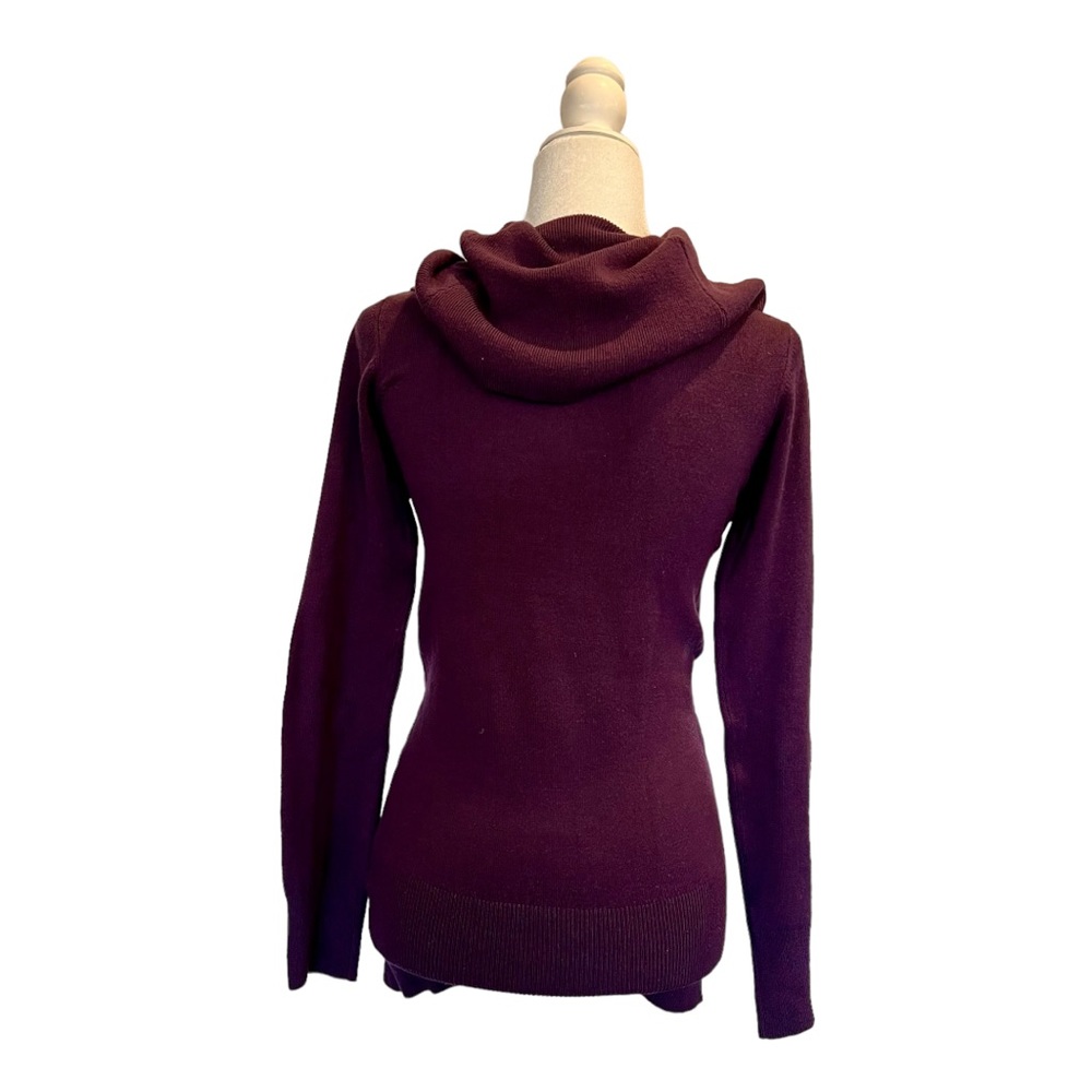French Connection Cowl Neck Sweater, purple, size XS - Picture 3 of 10